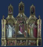 欧洲12-19世纪油画六_GIOVANNI d'Aalponte - Ascension of John the Evangelist Altarpiece